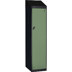 Stellar Probe Equinox Antibacterial Sloping Top Police Lockers with Hasp and Staple Lock - Lockers & Cloakroom