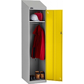 Stellar Probe Equinox Antibacterial Sloping Top Police Lockers with Hasp and Staple Lock