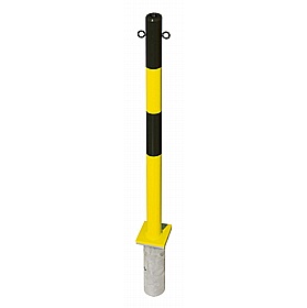 Minder-B Round Galvanised and Painted Removable Barrier Posts - Premises