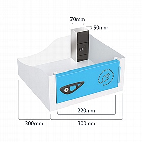 Pure Power 10 Compartment Laptop and Tablet Charging Cupboard with Cam Lock - Lockers & Cloakroom