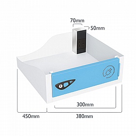 Pure Power 4 Compartment High Capacity Charging Lockers with Digital Combination Lock - Lockers & Cloakroom