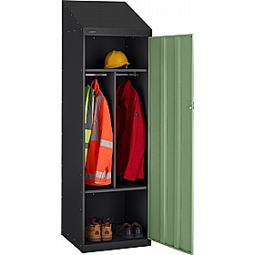 Stellar Probe Equinox Antibacterial Sloping Top 4 Compartment Crew Lockers with Cam Lock