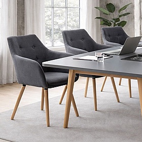 Kingswood Fabric Meeting and Breakout Chairs (Pack of 2)