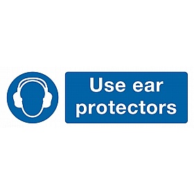 Use Ear Protectors Self-Adhesive Signs