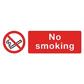 No Smoking Self-Adhesive Signs