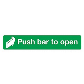 Push Bar To Open Self-Adhesive Signs