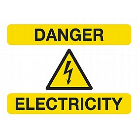Danger Electricity Self-Adhesive Signs