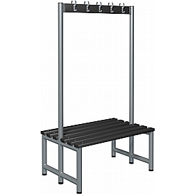 Stellar Probe Double Sided Changing and Cloakroom Bench Seats with Hooks