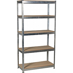 RackIt 350kg Galvanised Steel Boltless 5 Tier Racking