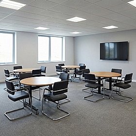Upsilon Pro Tilting Round Conference and Boardroom Tables