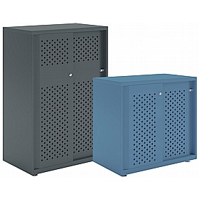 Bisley Glide Sliding Perfo Door Metal Office Cupboards