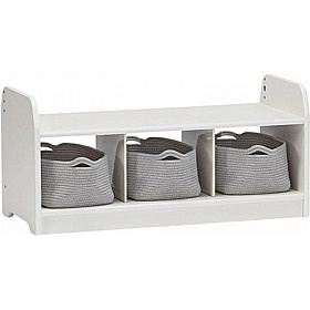 Blanco Low Rope Basket Storage Unit