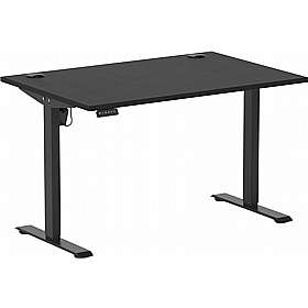 Ebony Lite Black Electric Height Adjustable Office Desks