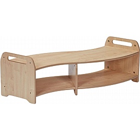 Tidy Tots S-Shape Curved Open Bookcases