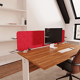 Sch! Acoustic Rectangular Desk Mounted Partition Screens