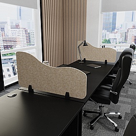 Sch! Acoustic Wave Side Desk Mounted Partition Screens
