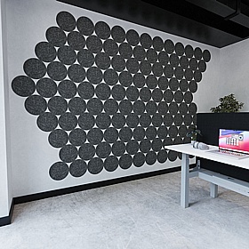 Sch! Circle Acoustic Wall Tile (Set of 4)