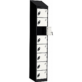 PowerBox Probe 8 Compartment Sloping Top Laptop and Tablet Charging Lockers with Cam Lock