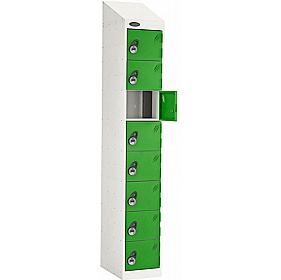PowerBox Probe 8 Compartment Sloping Top Laptop and Tablet Charging Lockers with Manual Combination Lock