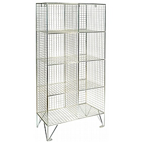 Ventra Premium 8 Person Wire Mesh Personal Effects Open Storage Compartments