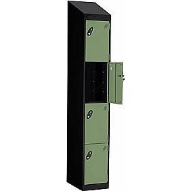 PowerBox Probe Equinox 4 Compartment Sloping Top High Capacity Charging Lockers with Cam Lock