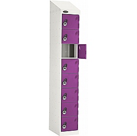 PowerBox Probe Equinox 8 Compartment Sloping Top Laptop and Tablet Charging Lockers with Manual Combination Lock