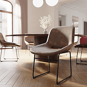 Stowe Leather Breakout and Canteen Chairs