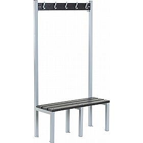 Verde Eco Single Sided Changing and Cloakroom Bench Seats with Hooks