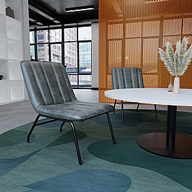 Marlow Leather Breakout and Canteen Low Chairs