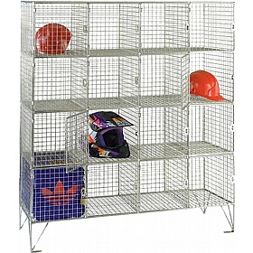 Ventra Premium 16 Person Wire Mesh Personal Effects Lockers