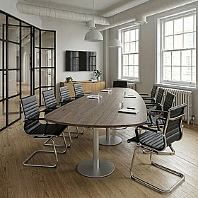 Delegates Plectrum Shaped Breakout and Boardroom Tables