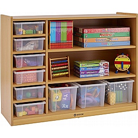 Milan 8 Compartment Nursery and Library Cabinets