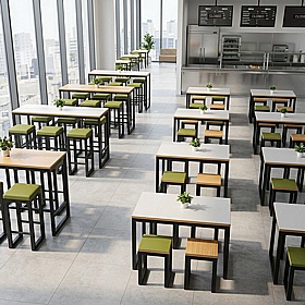 Urban Hoop Leg Poseur Dining Table