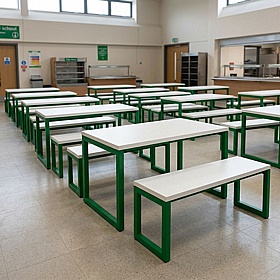 City Hoop Leg Dining Bench Seats