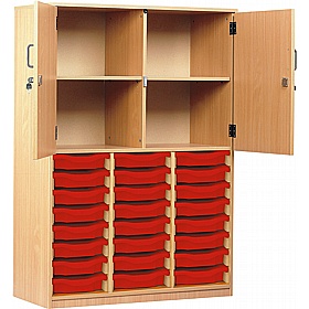 UltraBrite Triple Column 24 Tray Shallow Open Combination Cupboards