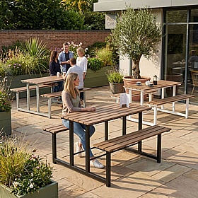 Loft Outdoor Poseur Dining Benches