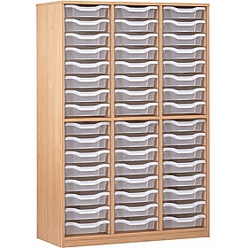 Classic Triple Column 48 Tray Shallow Storage