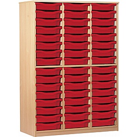 UltraBrite Triple Column 48 Tray Shallow Storage
