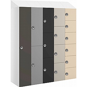 BuzzBox Probe MFC Antibacterial Sloping Top Lockers with Manual Combination Lock