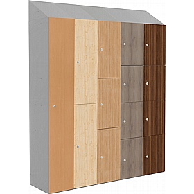 TimberBox Probe MFC Antibacterial Sloping Top Lockers with Cam Lock