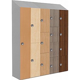 TimberBox Probe MFC Antibacterial Sloping Top Lockers with Manual Combination Lock