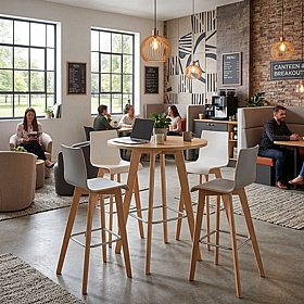 Lexi Scandi Round Poseur Breakout and Meeting Tables