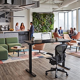 Humanscale eFloat Go 2.0 Compact Lite Sit Stand Office Desks
