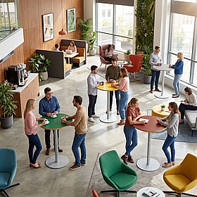 Mighty Round Meeting and Breakout Poseur Tables
