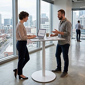 Humanscale Float Gather Square Breakout and Meeting Table