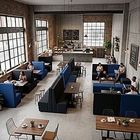 Immy Modular High Back Breakout and Cafe Booth Seating