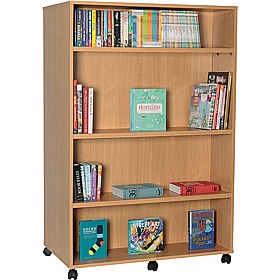 Biblio Double Sided Mobile Library Bookcases