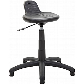 PolyTek Industrial Work Stool with Wheels or Glides