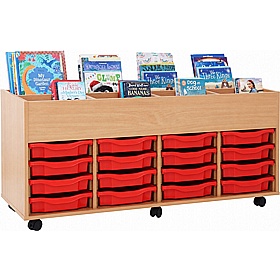 Biblio UltraBrite 8 Bay Kinderbox Storage with 16 Single Trays