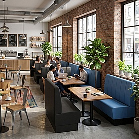 Colorado High Back Fluted Breakout and Cafe Booth Seating